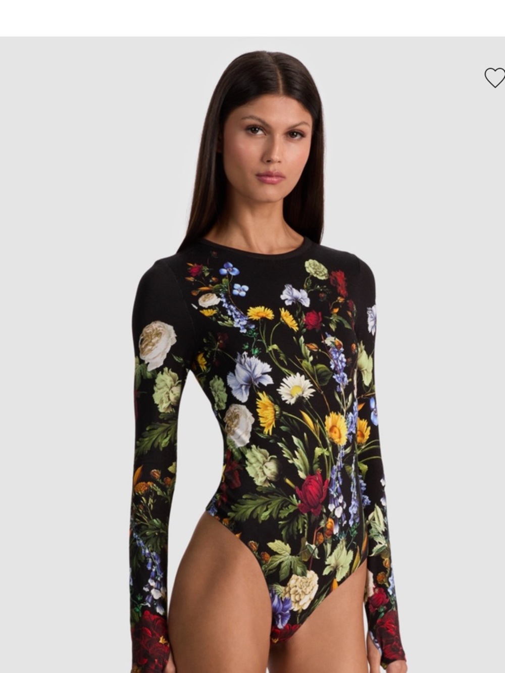 Alice + Olivia Olea Long-Sleeve Bodysuit